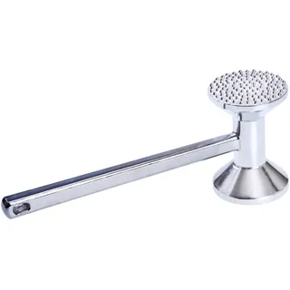 GRÄWE Fleischhammer schwer aus Aluminium, doppelseitig, Fleischklopfer mit Zwei Bearbeitungsflächen inkl. glatter und genoppter Fläche, 28 cm