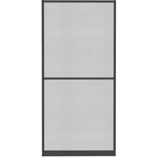 hecht International Insektenschutz-Tür Alu-Türbausatz 120 x 240 cm Grau