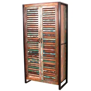 SIT Möbel Fiume Garderobenschrank 90 x 45 x 180 schwarz