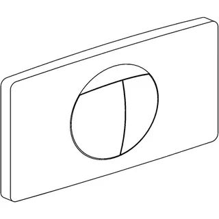 Sanit Taste mit Tastenrahmen Start/Stopp weiß-alpin 03.126.01.0000