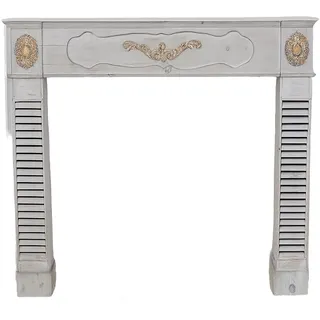 Kaminkonsole Shabby Chic Kamin Holzkamin Kaminumrandung Deko Kamin