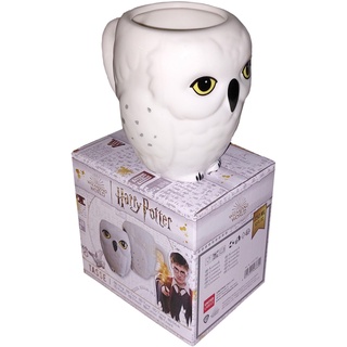 Harry Potter Tasse - Hedwig Eule Kaffeetasse Becher Kaffeebecher aus Keramik Weiß 350 ml