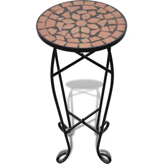 Beistelltisch Mosaik Terracotta - Schwarz