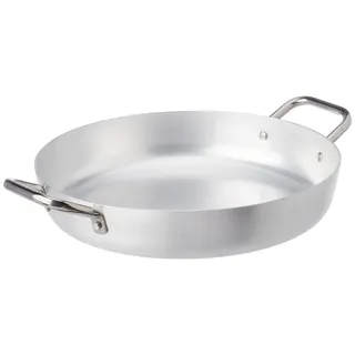 Baldassare Agnelli Pentole Agnelli Pfanne Aluminium 2 Griffen, Edelstahl 34 cm