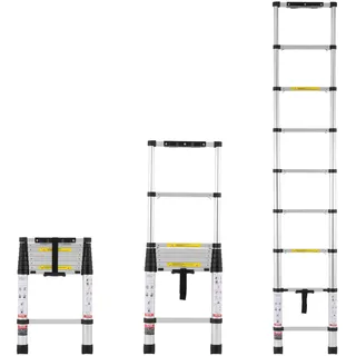 Vevor Teleskopleiter 2,6 m 1 Stufen