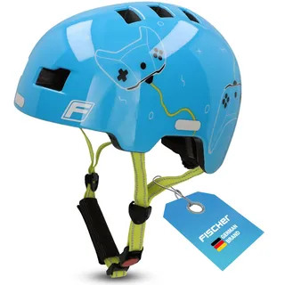 Fischer BMX-Helm Game 54-58 cm Kinder blau/silber 2023