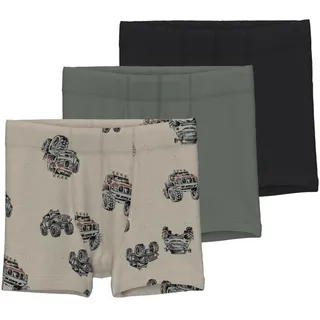 Name IT Jungen Nmmtights 3p Peyote Monster Truck Noos Boxershorts, Peyote, 104 EU