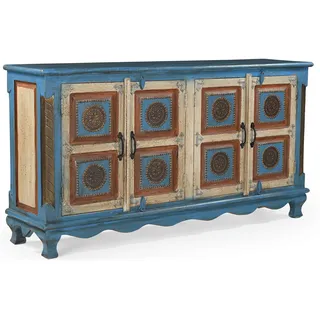OTTO home Mahar 160 x 85 x 40 cm Blau / Creme