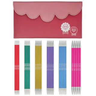 KnitPro Zing Starter Double Pointed Needle Set 8" (20cm) | 6 Größen (2,5 mm bis 5 mm)