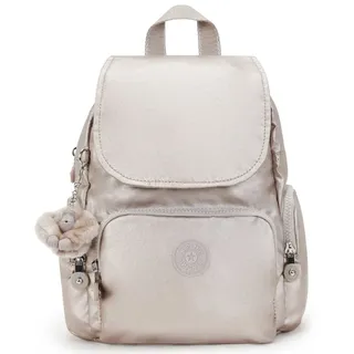 Kipling City Zip Mini Rucksack Silber