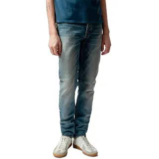 Nudie Jeans Solid Ollie Jeans - Denim Blue Clay - 30 - 32
