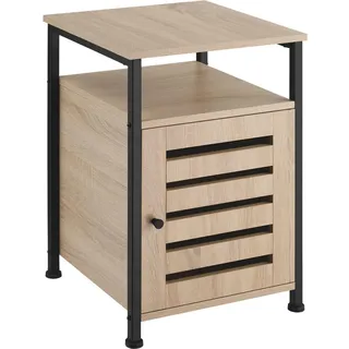 tectake Beistellschrank Cork,40,5 x 40,5 x 60,5 cm,Industrial Holz hell, Eiche Sonoma , 40.5x60.5x40.5 cm , Badezimmer, Badmöbel, Midischränke