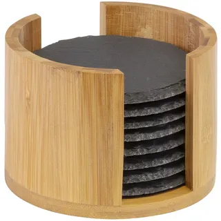 Westmark Naturschiefer-Untersetzer Set 8-teilig in Box