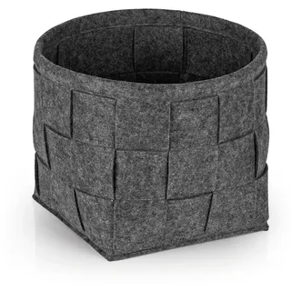 N8WERK Filz-Aufbewahrungskorb 24 x 24 x 24 cm dunkelgrau