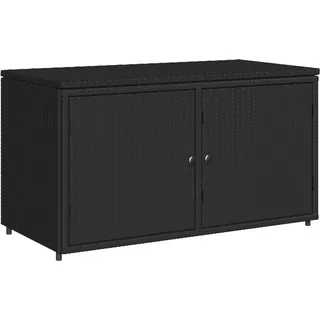 vidaXL Gartenschrank 110 x 55 x 60,5 cm Schwarz