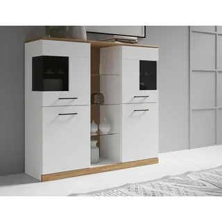 OTTO home Highboard Ribe 120 x 112 x 35 cm Weiß