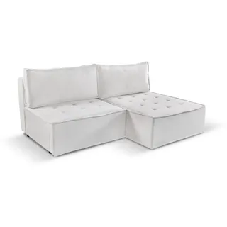 Kaiser Möbel Ecksofa Bohoo Mini Modernes Mit Schlaffunktion Ecru Rechts , Holz , L-Form , 200x140 cm , Wohnzimmer, Sofas & Couches, Wohnlandschaften, Ecksofas