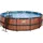 Wood Pools Ø 488 cm inkl. Filterpumpe, Poolleiter, Reparaturset