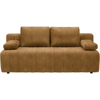 Xora Schlafsofa , Gelb , Textil , Uni , Füllung: Schaumstoff , 194x78-87x92 cm , Stoffauswahl, Schlafen auf Sitzhöhe , Wohnzimmer, Sofas & Couches, Schlafsofas, Sonstige Schlafsofas