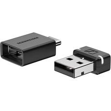 Bild von BTD 600 Bluetooth-Dongle – USB-A-/USB-C-Adapter mit aptX Audio-Codecs für eine stabile Verbindung und erstklassigen Sound – Steuerung von Musik, Telefonaten und Videos, Schwarz