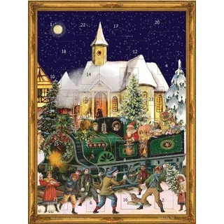 Richard Sellmer Verlag Nostalgischer Adventskalender Weihnachtszug 2023