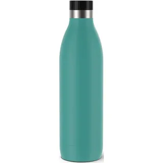 Emsa Isolierflasche »Trinkflasche Bludrop« 1 Liter, auslaufsicher, 360°-rundum-Trinköffnung, 40 h kalt, 20 h warm, blau