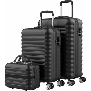 NEWLUX Upfly Koffer-Set 3-tlg. schwarz