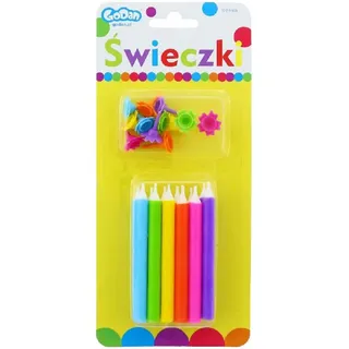 Regenbogen-Geburtstagskerzen 12/12 1 Packung