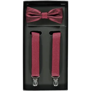 Lerros Hosenträger »LERROS Hosenträger und Fliege *Jacquard* rot