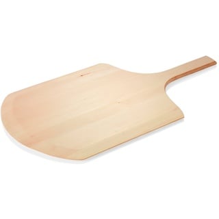 WAS Germany 2299 610 Holz Pizzaschaufel/Flammkuchenbrett 40x36 cm, Gesamtlänge 61 cm