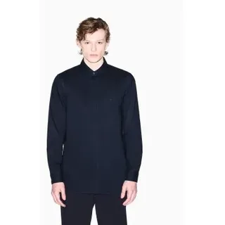 A|X Armani Exchange für Herren. XM002319AF24533UB101 Baumwollhemd (XL), Lässig, Baumwolle, Klassisch, Langarm, Marine
