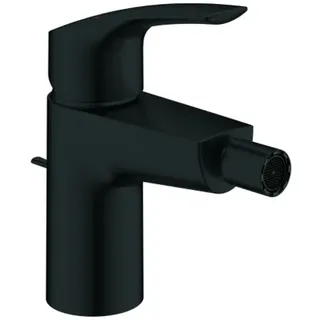 Grohe Eurosmart Einhand-Bidetbatterie, M-Size, Ausladung 115mm, Zugstangen-Ablaufgarnitur, 329292433, Farbe: Mattschwarz
