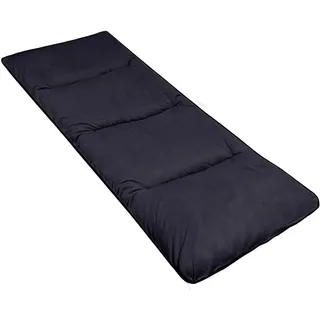 REDCAMP XL Weich Campingbett Feldbettauflage,Martratze für Feldbett Klappbar 190 x 75 cm,Bequem Gut Dicke Baumwollauflage mit Hochwertiger Polyesterfüllung Schlafmatratze Pad (schwarz)