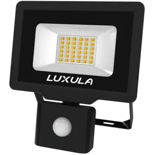 LUXULA LED Fluter 30 W Aluminium/Glas/Kunststoff 3000lm inkl. Bewegungsmelder schwarz