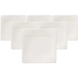 Villeroy & Boch Brotteller »Brotteller Modern Grace 16 x 16 cm 6er Set weiß«, weiß