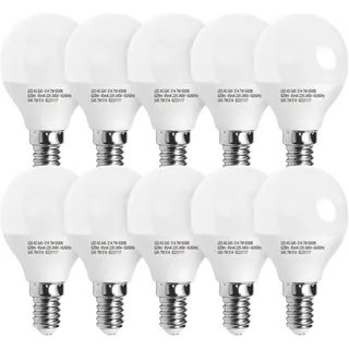 Aigostar LED E14 Kaltweiß 7W Leuchtmittel Lampe Glühbirnen 6500K 620 Lumen Abstrahlwinkel 180 Grad Energiesparend, Multipack mit 10 Lampen