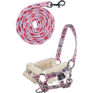 HKM Hobby Horsing Halfter und Strick Flower,