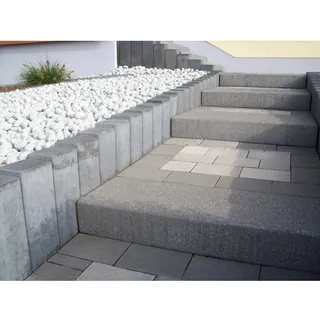Diephaus Rechteck-Palisade 40 x 16,5 x 12 cm grau