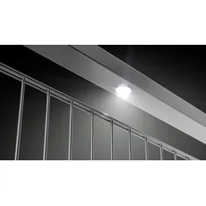 Alberts LED Einbauleuchte »Lichtsystem Highlight«, aufsteckbar, mit 6 Leuchtmitteln für 12 m Zaunlänge, grau