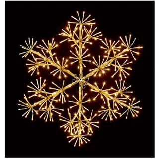 60cm Gold Starburst 300 Warmweiß LEDs Weihnachten Lichter Indoor Outdoor Deko