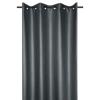 Vorhang Gardine 140x260cm anthrazit Blickdicht Dekoration Deko modern Wohnzimmer