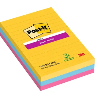 Post-it Super Sticky 46453SSA farbsortiert (4690-S3R)