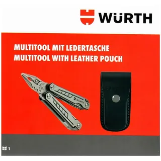 Würth Multitool mit Ledertasche Multifunktionswerkzeug Set 2 teilig