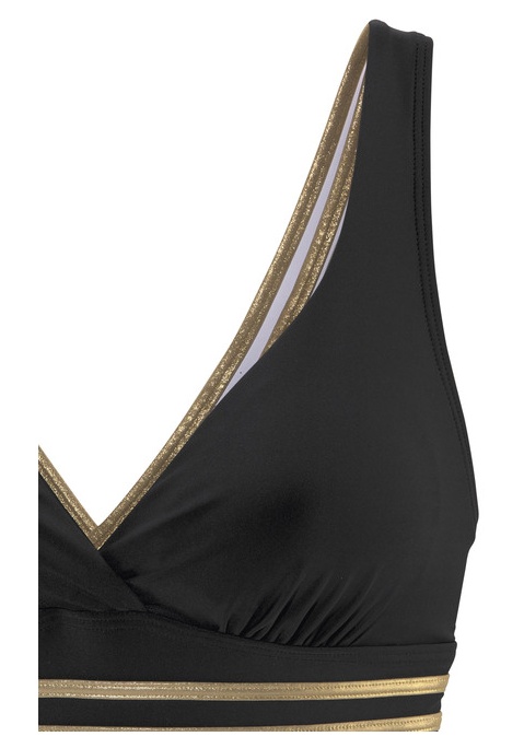 Bild von Badeanzug Damen schwarz-goldfarben, Gr.38 Cup C,