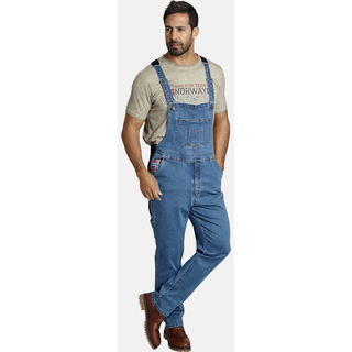 Latzjeans JAN VANDERSTORM "Latzhose KEARON", Herren, Gr. 70, N-Gr, blau, Obermaterial: 98% Baumwolle CO. 2% Elasthan EL., Hosen Latzjeans