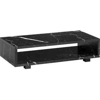 Wohnling Couchtisch Schwarz MDF 100 x 50 x 25 cm
