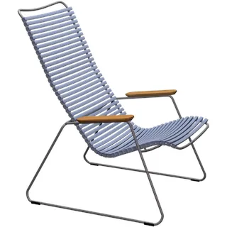 HOUE CLICK Relaxsessel Lounge Chair Bambusarmlehnen Stahlgestell