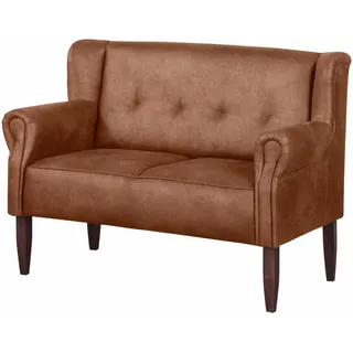 Küchensofa HOME AFFAIRE "Moro", braun (mittelbraun), B:142cm H:99cm T:73cm, Microfaser in Antiklederoptik (100% Polyester), Sofas, Küchensofa, in verschiedenen Stoffen und Farben