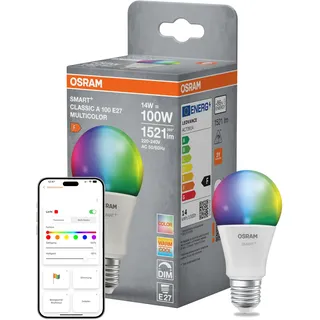 Osram SMART+ Matter Leuchtmittel E27 Classic 14W matt RGBW