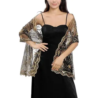 Glitzernde Damen-Evening-Sets, ideal für Hochzeits-Sets, schwarz und Silber.